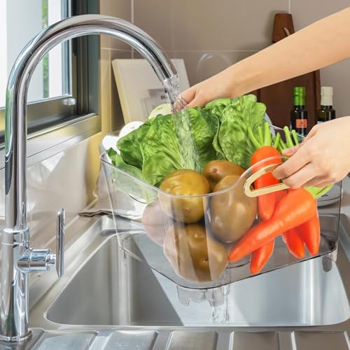 Effortless Kitchen Design Wash Basin with Handle Draining Plug