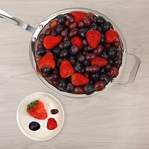 9 Mesh 188 Stainless Steel Quinoa Sieve with Handle