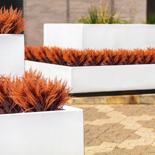 Jelofly 12 Bundles Fake Boston Ferns for Fall Decorations