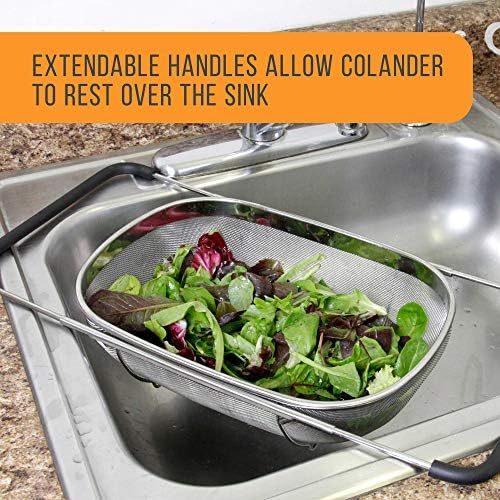 Sturdy Expandable Colander for Efficient Kitchening