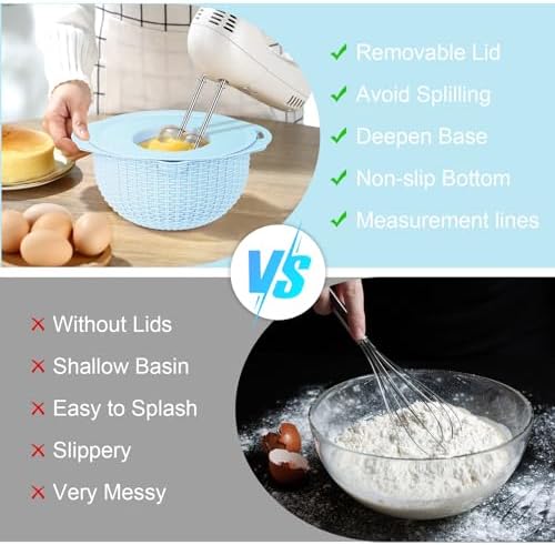 Honbuty 4-in-1 Colander with Mixing Bowl Set