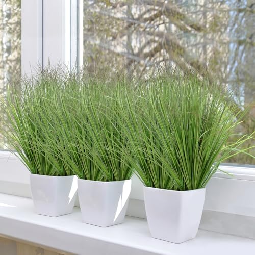 Tall Fake Wheat Grass_artificial Outdoor Greenery Plant