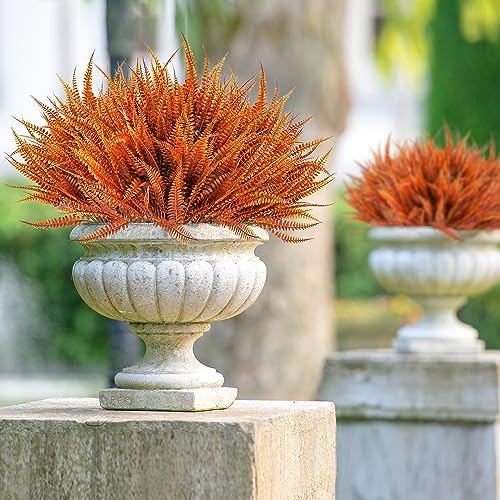 Textured Artificial Boston Fern 12-Pack for Fall Dcor