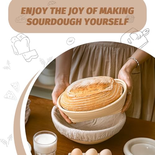 Sourdough Proofing Basket Set Perfect for Baking