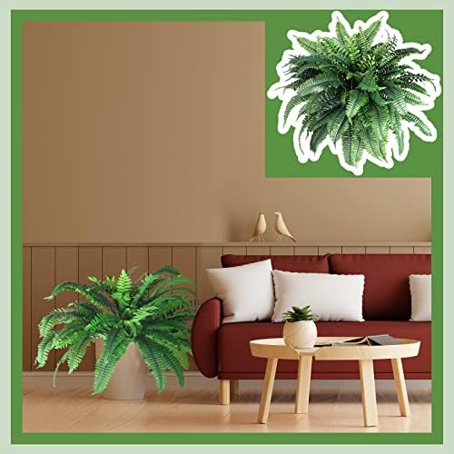 Jutom Artificial Fern Bush Outdoor Decor
