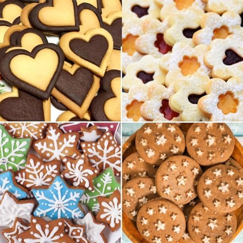 Upgrade 12-Piece Metal Cookie Cutters Set for Perfectly Pieces