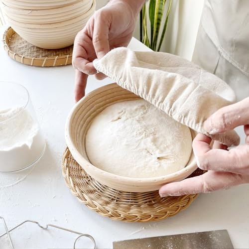 Dimpola Sourdough Proofing Basket Set of 2 9 Inch
