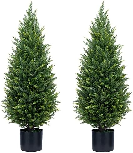 Perfect Trio ECOLVANT 3 Ft Artificial Topiary Trees