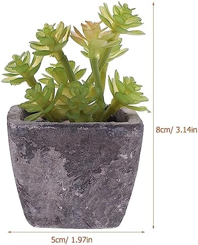 2PCS Fake Succulents Miniature Potted Succulents