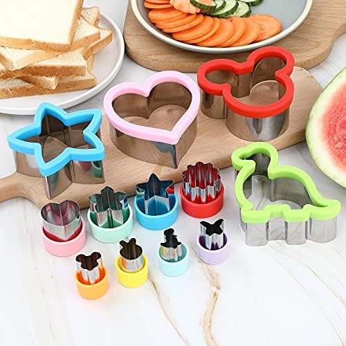 Dinosaur Heart Star Mouse Sandwich Cookie Cutters Set