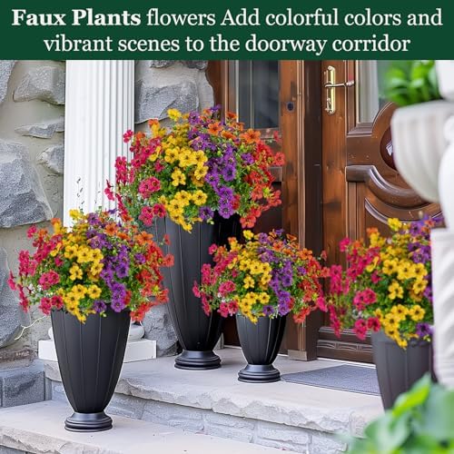 10 x 10 artificial faux flowers for outdoor use
