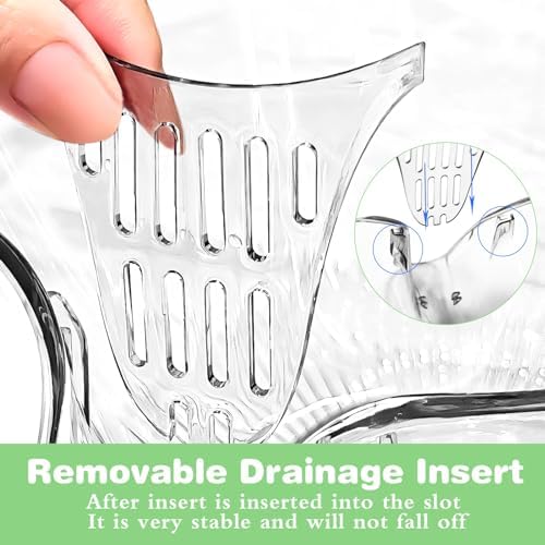 Upgraded 3-Piece Drainage Basket Set for Efficient Kitchen Use