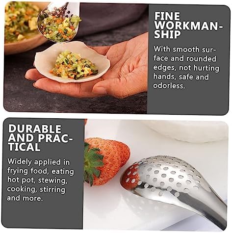 SHOWERORO Steel Kitchen Colander Spoon - Durable Spill-Proof and Comfortable
