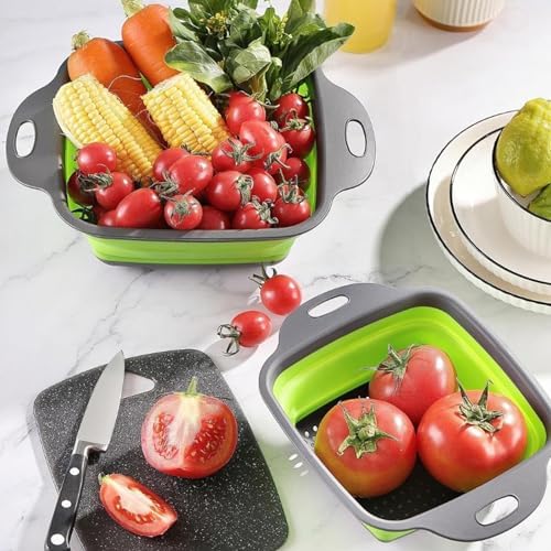 3 Set Collapsible Silicone Kitchen Strainer 3 Sizes