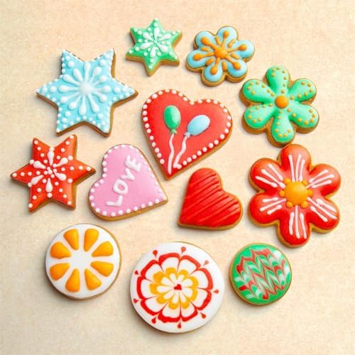Upgrade 12-Piece Metal Cookie Cutters Set for Perfectly Pieces