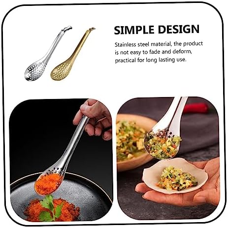 SHOWERORO Steel Kitchen Colander Spoon - Durable Spill-Proof and Comfortable