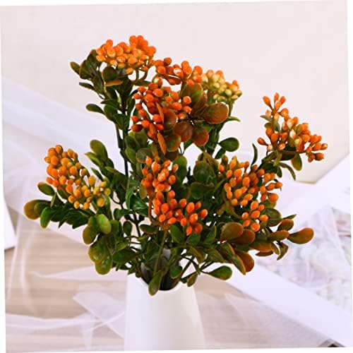 Realistic Fake Red Berries Decor plant pots