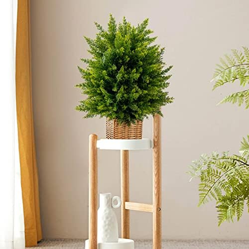 Goplus 215 Artificial Cedar Tree Set of 2