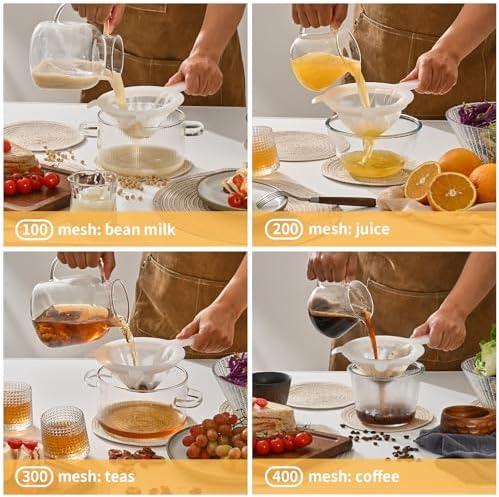 Essential Ultra-Fine Mesh Strainer Set for Kitchen Home Use