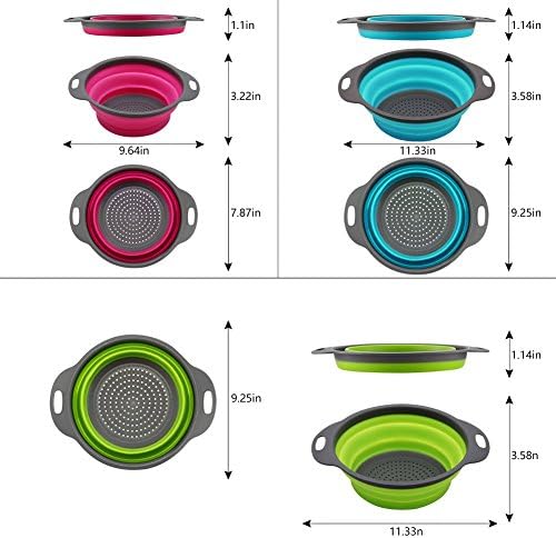 QiMH Collapsible Kitchen Colander Set