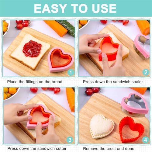 Sandwich Cutter for Kids 48 Pcs
