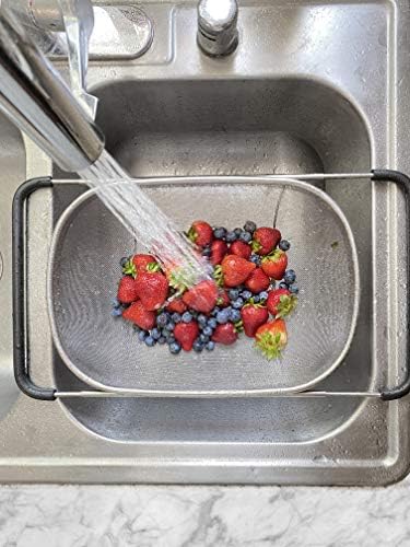 Makerstep Premium Over the Sink Colander with Expandable Design