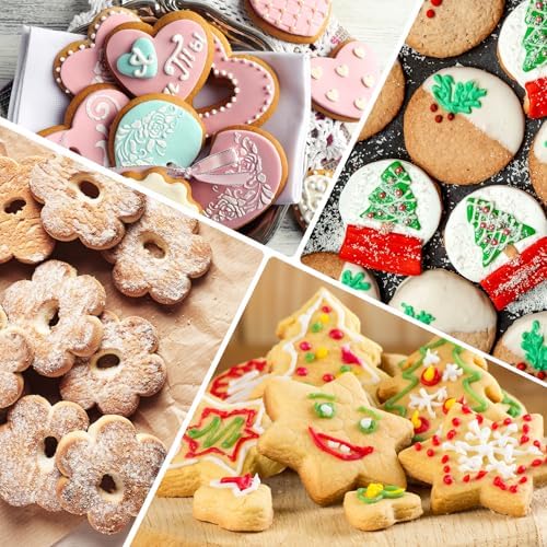 CUNSENR Cookie Cutters Set of 12 - 4 Shapes 12 Sizes