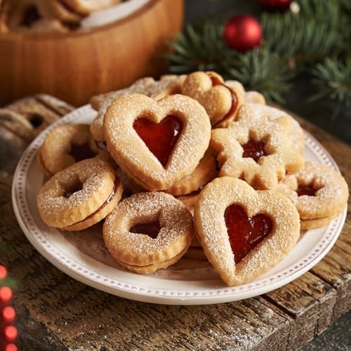 CUNSENR Cookie Cutters Set of 12 - 4 Shapes 12 Sizes