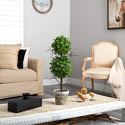 Eucalyptus Double Ball Topiary Artificial Tree