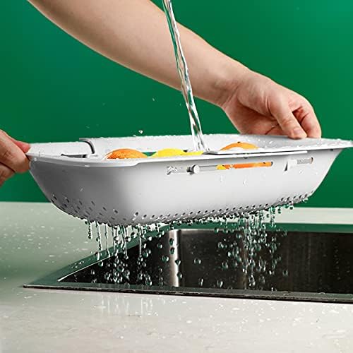 Collapsible Sink Colander White