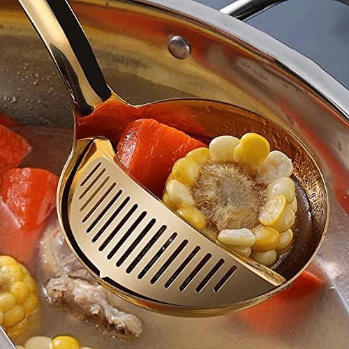 Quick Easy Stainless Steel Long Handle Hot Pot Colander Silver IEFGIDOAFOEJHGT