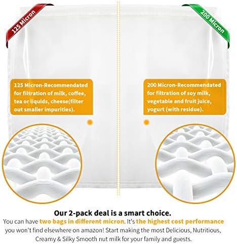 SCENGCLOS Nut Milk Filter Bags