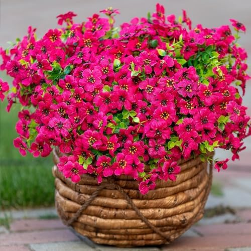 16 Outdoor Artificial Flowers for a Chearming Damage