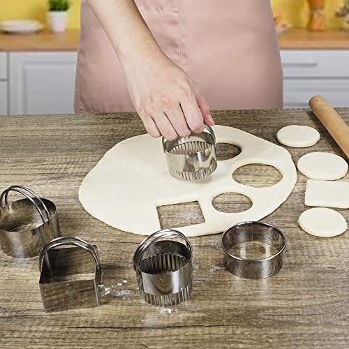 6-Piece Biscuit Cutter Set for Cookies and More