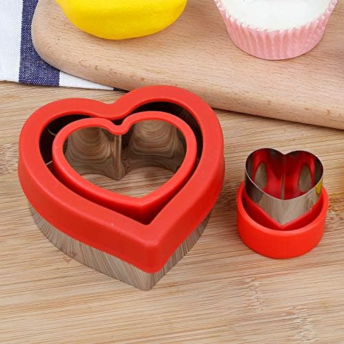 Love Heart Shape Cookie Cutters Set Mini Medium Large