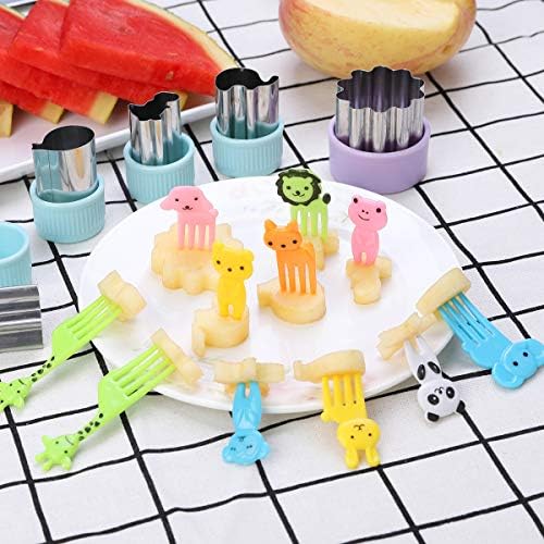 Personalized Kids Veggie and Food Cutters with Unique Animal Stamps