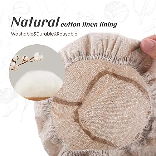 Joyyy Sourdough Bread Proofing Baskets Set of 2 10 Inch Oval