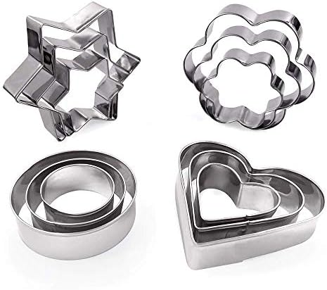 MCIGICM Cookie Cutters Set 12Shapes for Baking Halloween Christmas