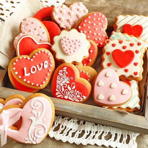YomiFamily Heart Cookie Cutter 5 Piece Set Delightful Baking tool