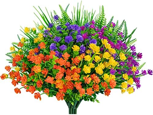 Lnoicy 20 Bundles Fake Flowers