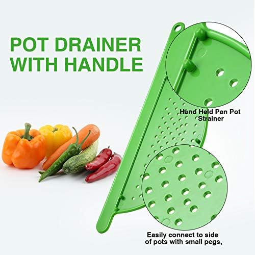 3-Piece Handled Pot Strainer Set