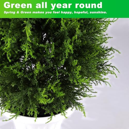 Artificial Topiary Cedar Ball Tree for Home Garden