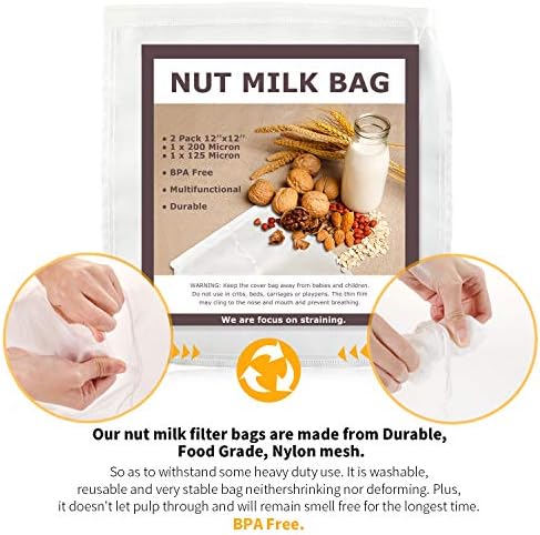 SCENGCLOS Nut Milk Filter Bags