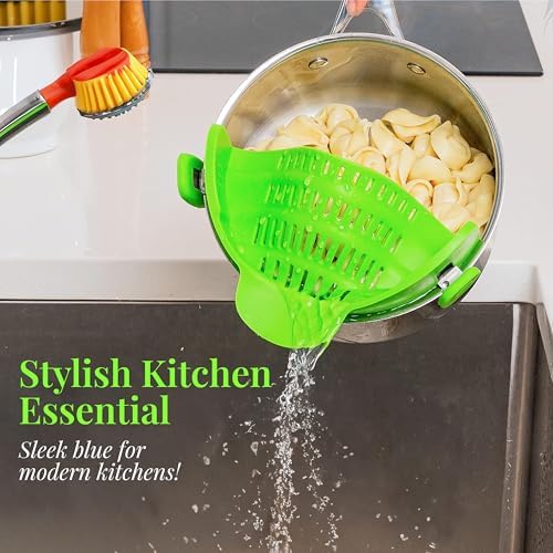 Compact Collapsible Strainer - Heat-Resistant Kitchen Gadget for Easy Straining