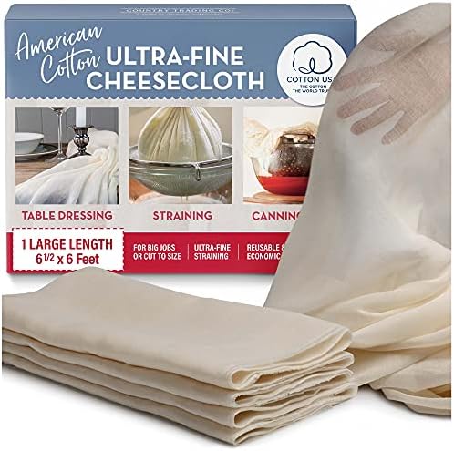 American Cotton Ultra-Fine Cheesecloth for Straining