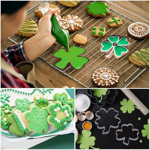 St Patricks Day Shamrock Cookie Cutter Set by Egypamid