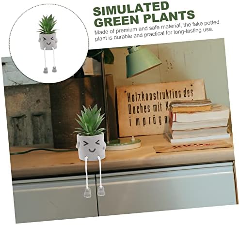 Cute artificial plant potted ornament