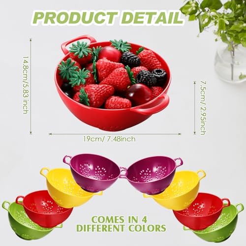 4-Piece Mini Colander Set with 4 Colors