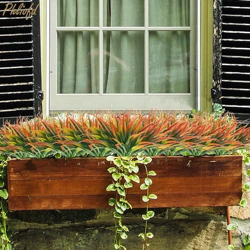 6Pcs Fake Grass Outdoor Planter