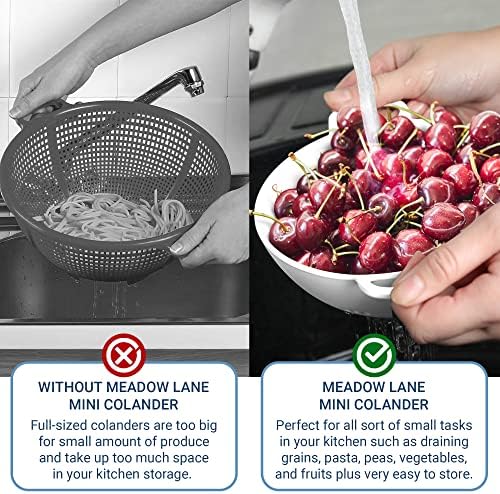 Meadow Lane 6-inch Small Colander BPA-Free Dishwasher Safe